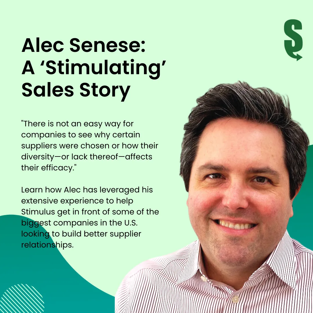 Alec Senese: A ‘Stimulating’ Sales Story